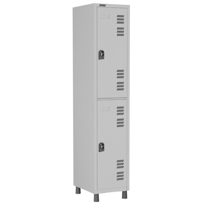 Roupeiro LOCKER de Aço com 02 PORTAS GRANDES – 1,90×0,32×0,40m – CZ/CZ – W3 – 11012 CONEXÃO MÓVEIS 2