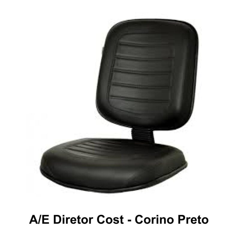 A/E Diretor Costurado GOMADA – Cor PRETA – 38002 CONEXÃO MÓVEIS 2