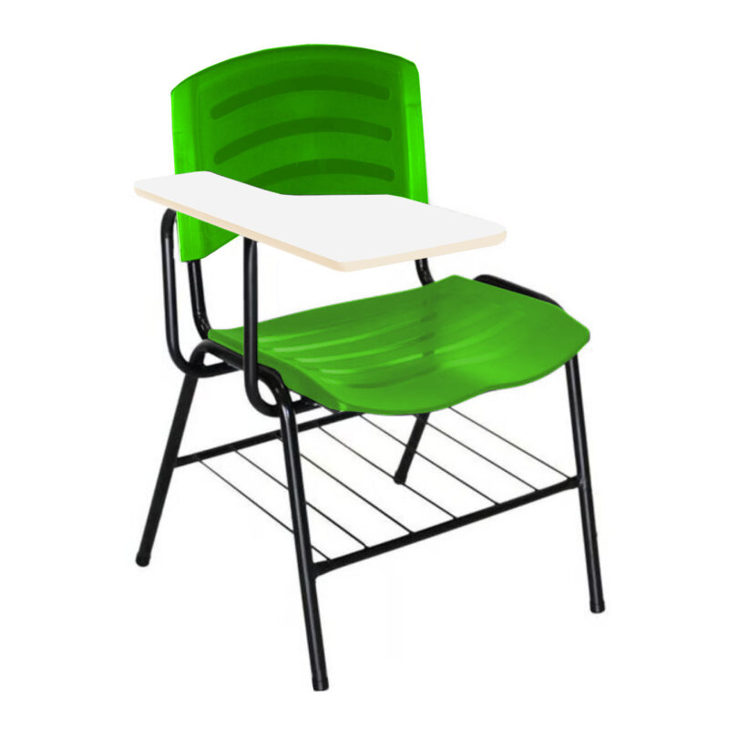 Cadeira Universitária Plástica com Prancheta MDF – COR VERDE 34018 CONEXÃO MÓVEIS 2