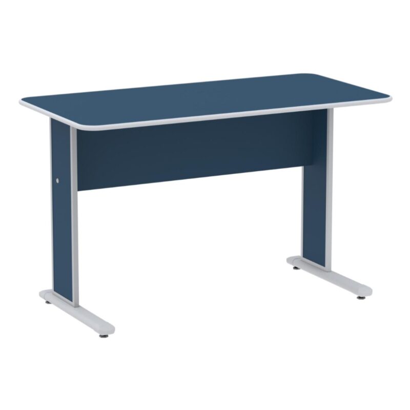 Mesa Escritório 1,20×0,60m s/ Gavetas – Cor Azul 44084 CONEXÃO MÓVEIS 2