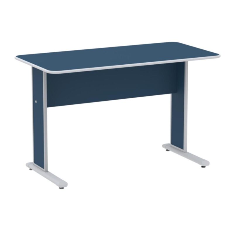 Mesa Escritório 1,50×0,60m s/ Gavetas – Cor Azul 44086 CONEXÃO MÓVEIS 2