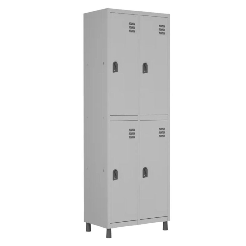 Roupeiro de Aço com 04 PORTAS GRANDES – 1,84×0,64×0,35m – CZ/CZ – W3 – 10912 CONEXÃO MÓVEIS 2